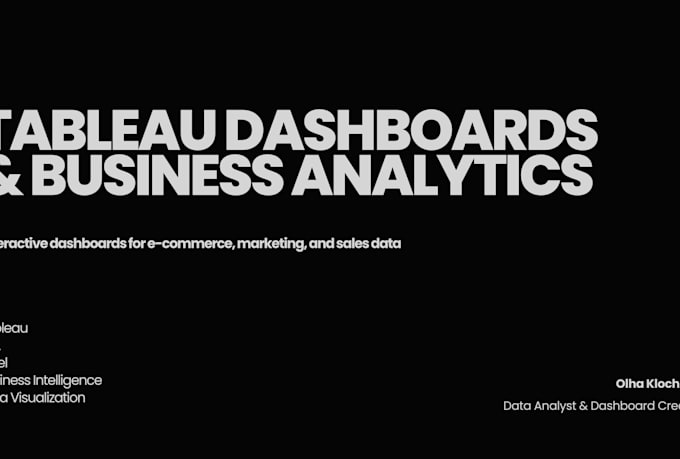 create interactive tableau dashboards